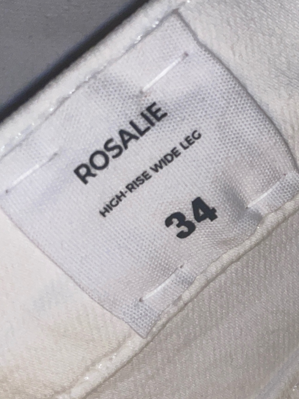 Hudson Rosalie White Wide Leg Jeans NWT - Picture 6 of 7